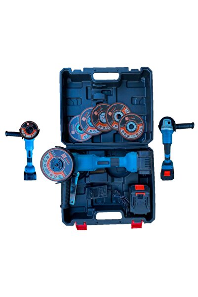 Millian 36 V Profesyonel 125 Mm Kömürsüz Çift Akülü Şarjlı Taşlama Spiral Makinesi