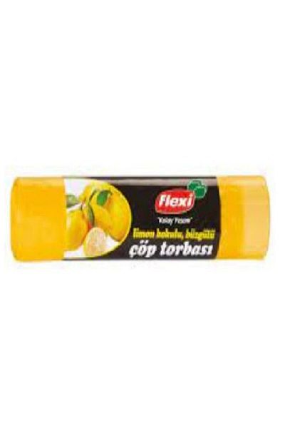 Flexi Drawstring 55*60 Medium Lemon Scented Garbage Bag