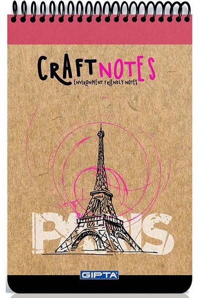 Gıpta Bloc de note cu spirală A/5 cu copertă rigidă Craftnote