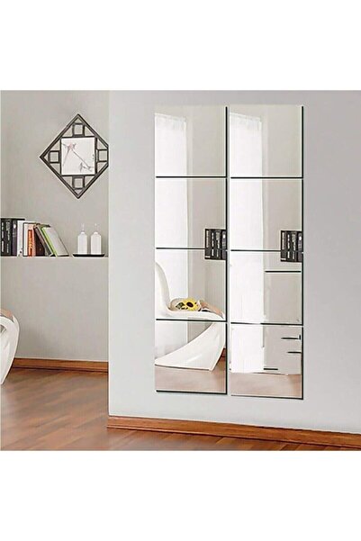 extrasepetim Kare Boy Aynası 8 Parçalı 25x25 Dekoratif Duvar Aynası