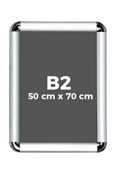 Alüminyum B2 50x70cm Çerçeve 1 Adet Rondo Köşe Aç Kapa Açılır Kapanır