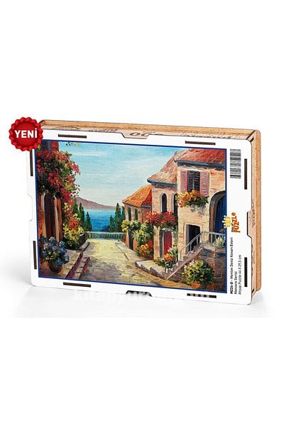 King Of Puzzle Menton Seaside Houses Wooden Puzzle 500 Pieces