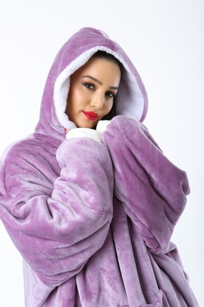 Unisex Hoodie Ultra Yumuşak Sweatshirt Oversize Çok Rahat Kapşonlu Battaniye