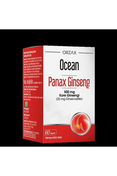 Ocean Panax Ginseng - 60 Capsules Size