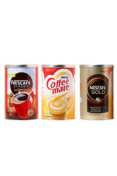 Nescafe Nestle Gold 900 Gr + Classic 1 Kg + Coffee Mate 2 Kg Economic Package