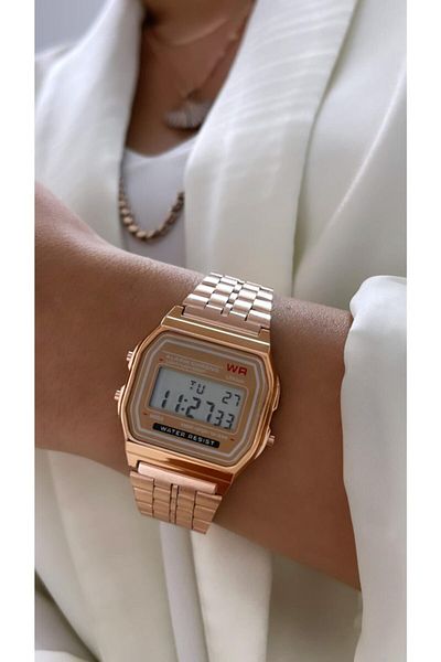 Spectrum Retro Style Metal Cord Jewelled Digital Wristwatch