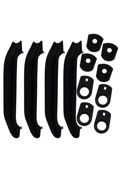 ALPHA AUTO PART مجموعة مقابض الأبواب الخارجية مكونة من 4 قطع لسيارة Renault 12 Toros