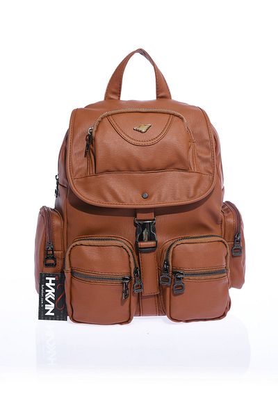 By Hakan Γυναικείο σακίδιο πλάτης Mega-511 Washed Leather Tan