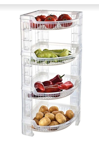 Proff Plastik 4lü Köşe Rafı