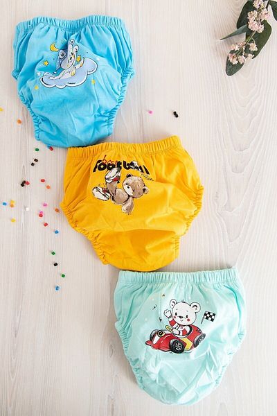 bonbonetti chocolate baby&kids Baby Boy 3-Piece Baby Boy Training Pants
