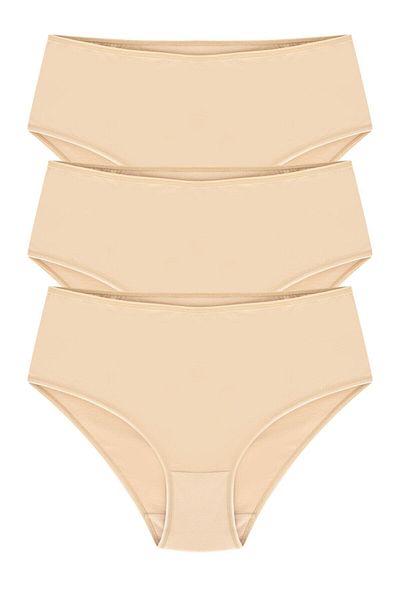 bonbonetti chocolate baby&kids 100% Cotton High Waist Bato Panties 3 Pack
