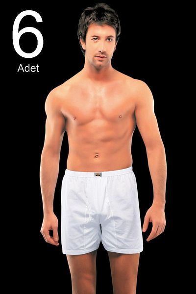 bonbonetti chocolate baby&kids Men's White 6-Pack 100% Cotton Combed Cotton Long-Leg Briefs