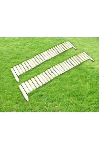 Platanus Peyzaj Ahşap Bordür Kazıklı 20x150 Cm 2'li