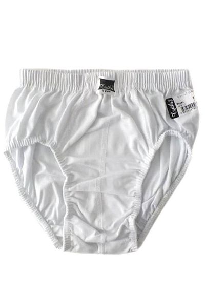 Tutku Children's 7-Piece White Cotton Briefs