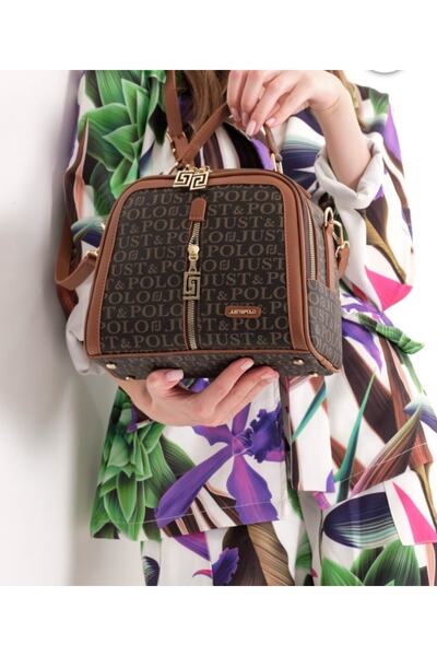 Just Polo Kadın Kahverengi Omuz Çantası
