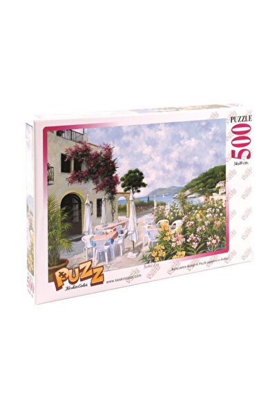 KESKİN COLOR 34x49cm 500 Parça Puzzle Yapboz Sahil Evi (toz Yapıştırıcı Hediyeli)