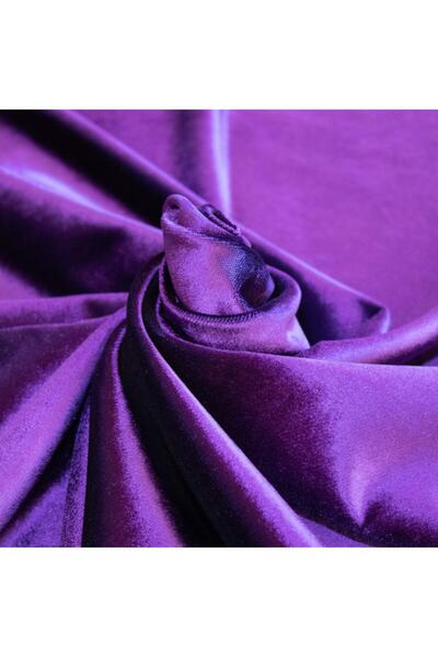 marandiga Koyu Mor Döşemelik ve Perdelik Dokuma Kadife Kumaş