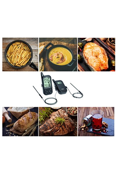 TFA "küchen-chef 2" Çift Problu, Alarmlı, Kablosuz Barbekü, Mangal, Kızartma,...