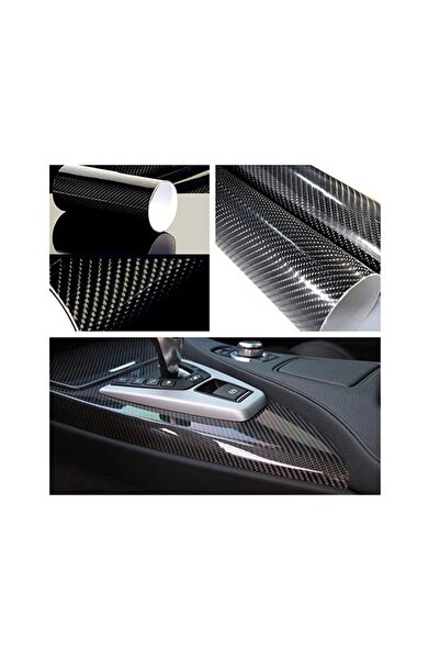 KrcDisplay (152CMX30CM) 5d Siyah Ultra Parlak Hava Kanallı Karbon Folyo