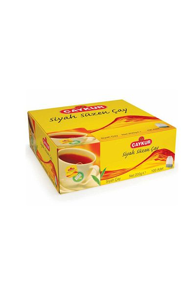 Çaykur 100 Black Filtered Tea Bags - Glass X 2Gr