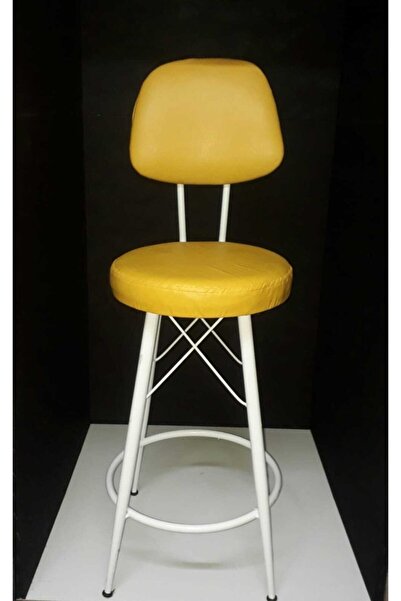 J&S QUALİTY Mutfak Bahçe Cafe Bar Salon Yemek Masası Konforlu Metal Konik Aya...