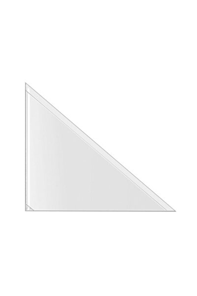 Aso Medya Plastic Adhesive Triangle Corner Pocket 2.5X2.5 Cm, 100 Pieces