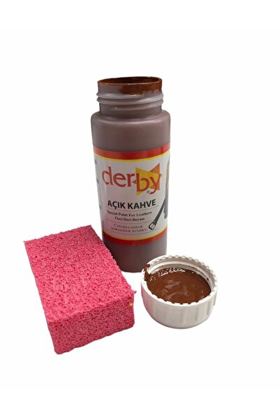 Derby Açık Kahve Mont Direksiyon Koltuk Deri Boyası 100ml