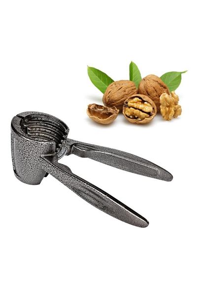 İndiriminVar Stainless Metal Walnut Crushing Scissors - Practical Spring Loaded Walnut Cracker