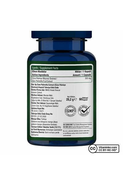 One Up Saw Palmetto 60 Capsules