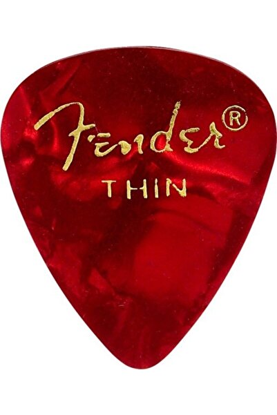 FENDER 1 Adet Pena 351 Premium Celluloid Picks Red Moto - Thin