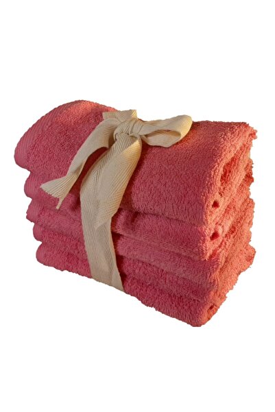 Pembe El Havlusu 5'li Paket %100 Pamuk 30x50 Cm