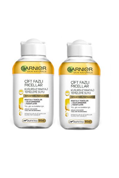 Garnier Çift Fazlı Micellar Kusursuz Makyaj Temizleme Suyu 100ml 2 Adet