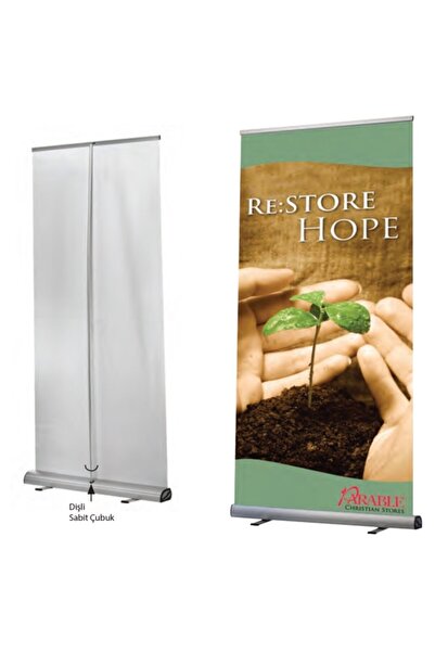 KrcDisplay Alüminyum Roll Up Banner (85x200)
