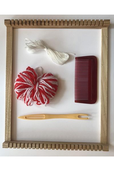HBK Wooden Carpet Weaving Set