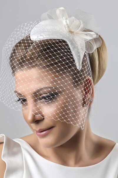 Turkuaz Gelin Nikah Şapkası