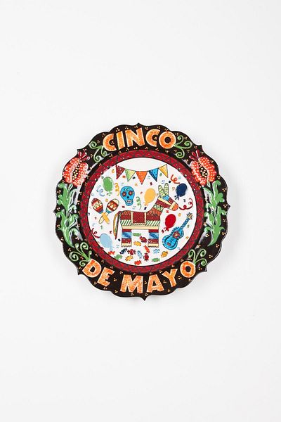 Dünyadan Hediyeler Ceramic Plate Cinco De Mayo 25 cm No.1