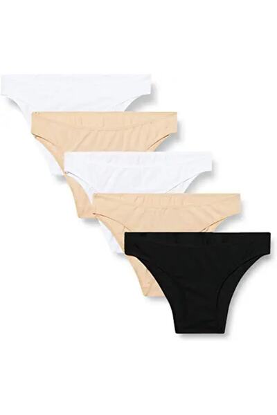 Dagi Kadın Beyaz 5'li Düşük Bel Slip Külot 5103