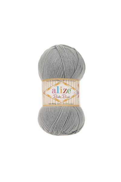 Alize Baby Best El Örgü İpi (5 Li Paket) - 344-gri