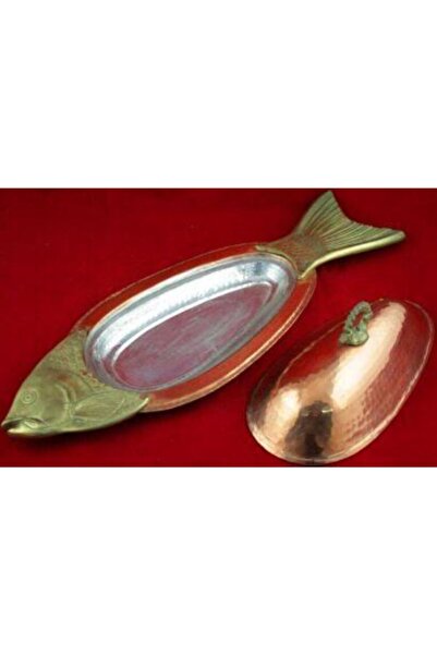 Ems Bakır Balık Figürlü Servis Tabağı