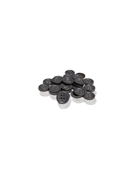 Anka Polyester Button Smoked 15mm 20 Pieces