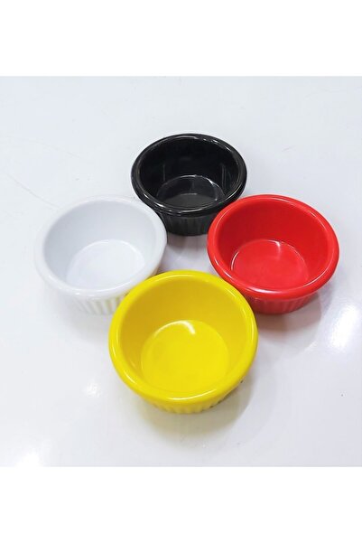 MATARMUTFAK 4-Piece Color Thermo Melamine Sauce Bowl Set - 35 Ml, 5.5cm