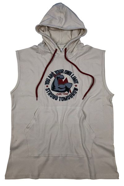 BLUU Αμάνικο μπλουζάκι με κουκούλα Fitness Singlet 4201