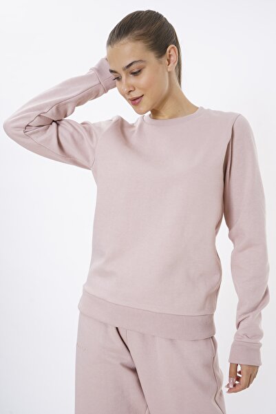 Eoselio Kadın Nakış Detaylı İçi Polarlı Sweatshirt Au-20ee-20