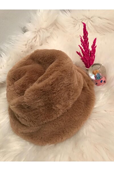 KAYRABAG Ženska kapa od kamiljeg vuna Pliš