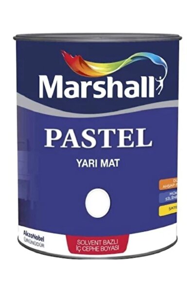 Marshall Pastel Yarı Mat Sentetik Boya 1 L Beyaz