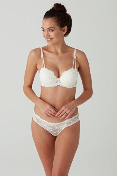 U.S. Polo Assn. Kadın Pudra Dolgulu Dantelli Sutyen Takim 66280