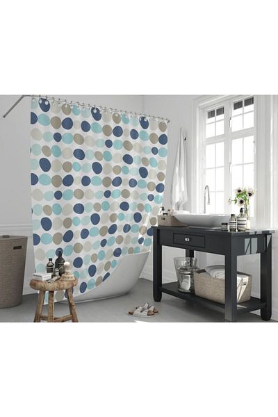 Zethome 1x180x200 Κουρτίνα ντους με μονό φτερό δώρο - 5706