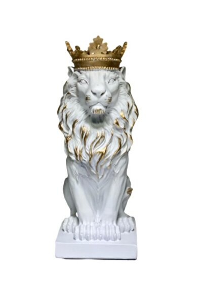 MY HOME DECOR Büyük Boy Aslan Kral Heykel