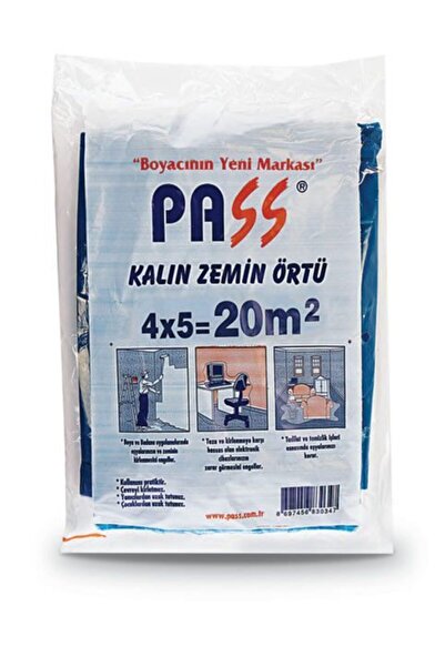 Genel Markalar Mavi Kalın Zemin Örtüsü Branda 20 m2