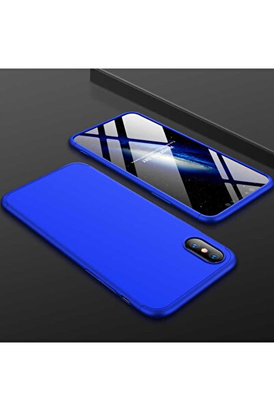 Nezih Case Apple Iphone Xs Max Sert Silikon Kılıf (mat Görünüm Ultra Ince) Mavi